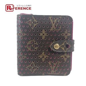 Louis Vuitton Monogram Perfo Zip Wallet bi fold Fuchsia Pink
